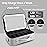 MOMIRA Large Makeup Train Case with Lighted and Mirror 14inch Partitionable Cosmetic Bag Travel Makeup Case Professional Cosmetic Artist Organizer, Waterproof Portable, with Shoulder Stra Silver