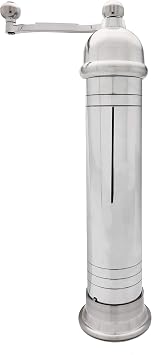 All Splendid Greek Silver Pepper Salt Grinder- Greece Pepper Salt Mills Stainless Steel for Home Kitchen Restaurant