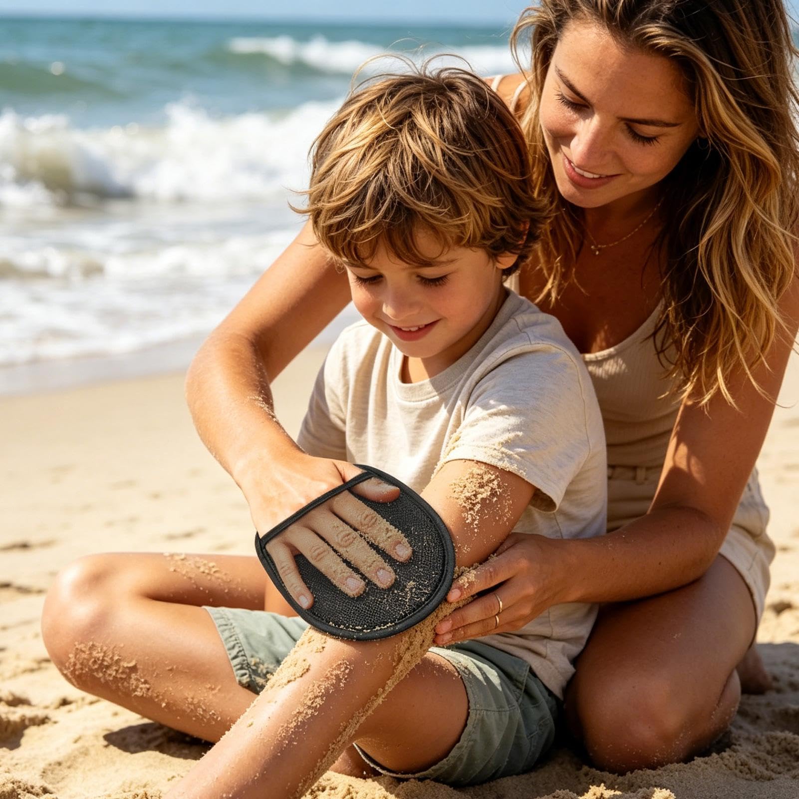 Limpiador de manoplas para quitar de playa, manoplas portátiles para la playa y actividades al aire libre, herramienta de limpieza fácil para niños y adultos, viajes, voleibol, de