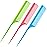 Leinuosen 3 Pack Rat Tail Combs Fine Tooth Parting Tip for Women Carbon Fiber Heat Resistant Anti Static Teasing for Back Combing Root Teasing Adding Volume Evening Styling(Green, Pink, Blue)