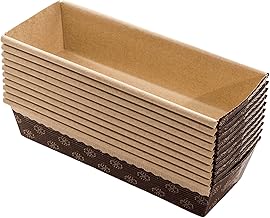 FAH FAMILY AT HOME Plumcake Mould 600 g – 10 Plumcake Moulds 24 cm in Microwave Paper, Ideal for Baking in the Oven, Heat Resistant 220 °C, Recyclable, Made in Italy