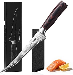 DiiHAUZZ Filetiermesser Fisch, 18 cm
