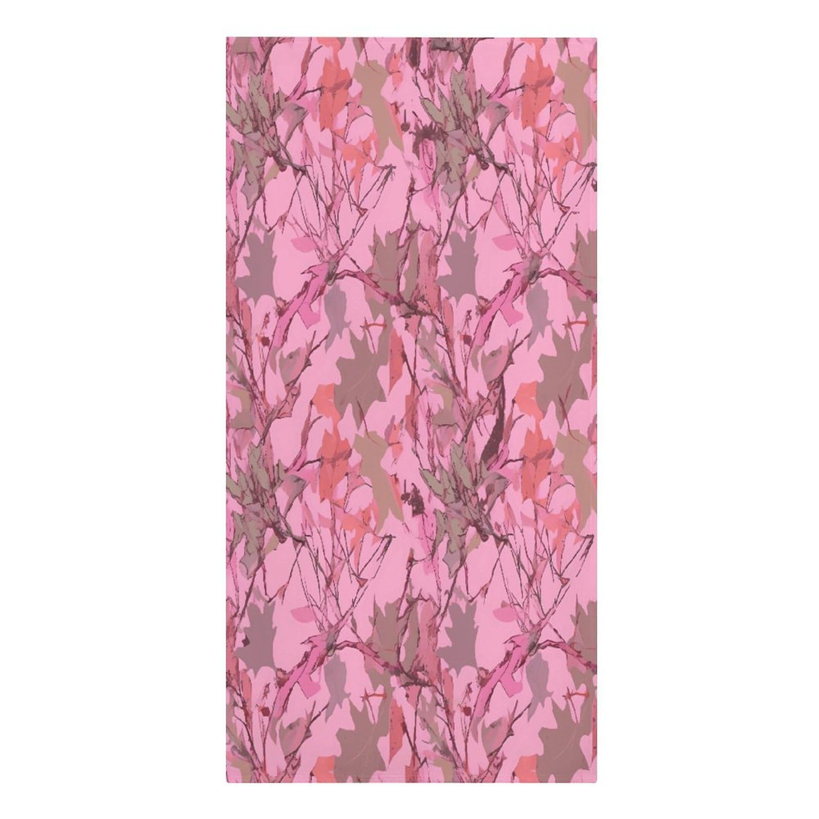 VstaDank Pink Leaves Camo Beach Towel Microfiber Oversized Beach Blanket Super Absorbent Soft Pool Bath Towel Sand Free Quick Dry Travel Towels Gifts for Yoga Sports Adults 30" X 61"