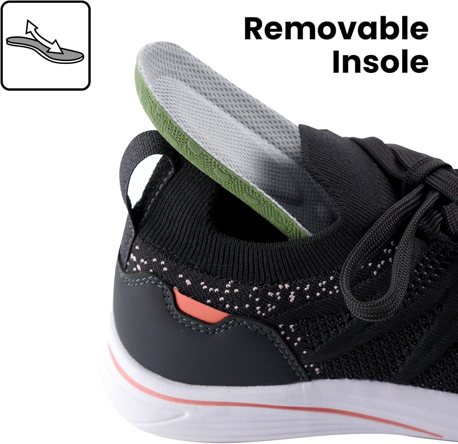Women's Barefoot Shoes, Wide Toe Box Slip on Walking Shoes, Minimalist Breathable Sneakers for Workout Gym Travel