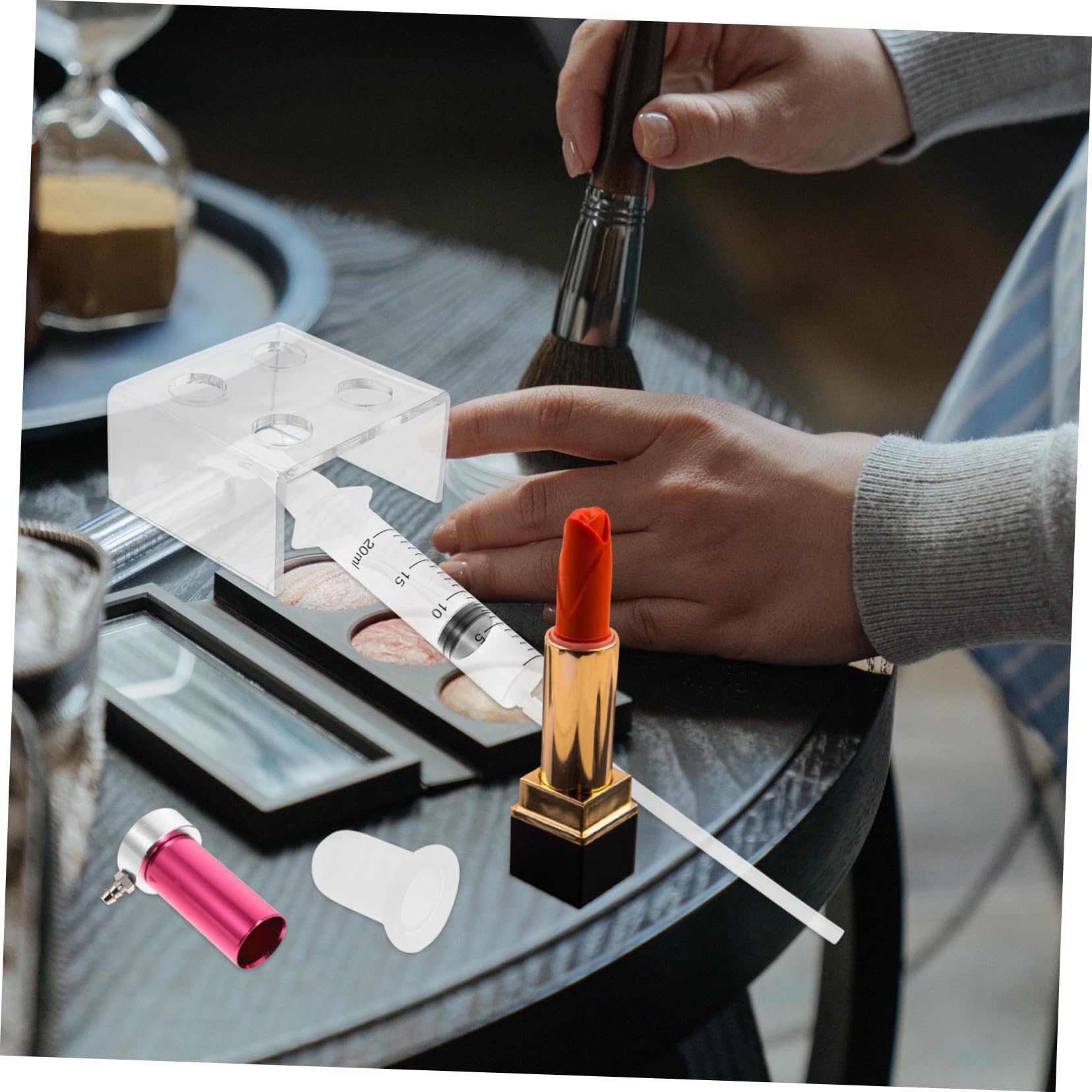 FRCOLOR 2sets Stampo Rossetto Strumenti Per Creare Rossetti Fatti Casa Materiale Resistente Facile Da Usare Per Bellezza e Trucco Kit Completo Per Appassionati Di Cosmetici