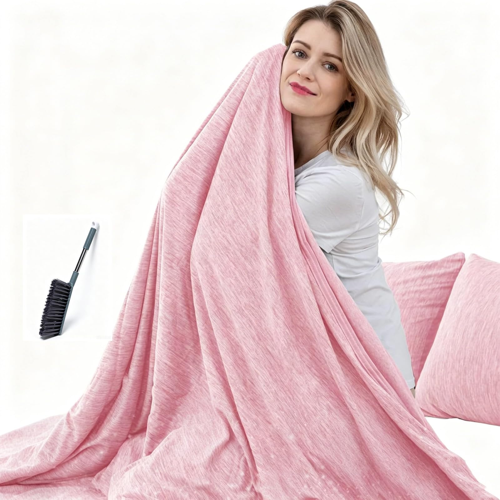 Couverture rafraîchissante double face contre la chaleur la nuit, plaid léger d'été