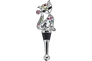 LS Arts Cat with Stones Bottle Stopper