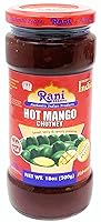 Vista 14 de Rani Hot Mango Chutney (Spicy Indian Preserve) Tarro de vidrio de 10.5 oz (300 g), listo para comer, vegano ~ Sin gluten, totalmente natural, sin OMG
