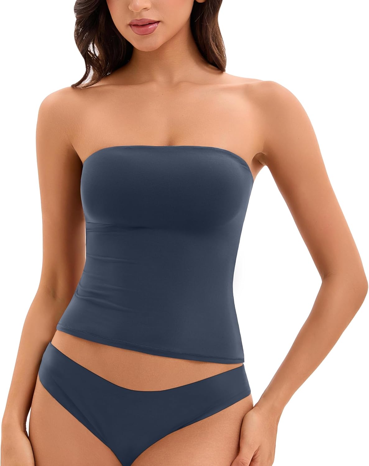 Women Sexy Tube Top Summer Y2K Going Out Double Lined Basic Tank Top