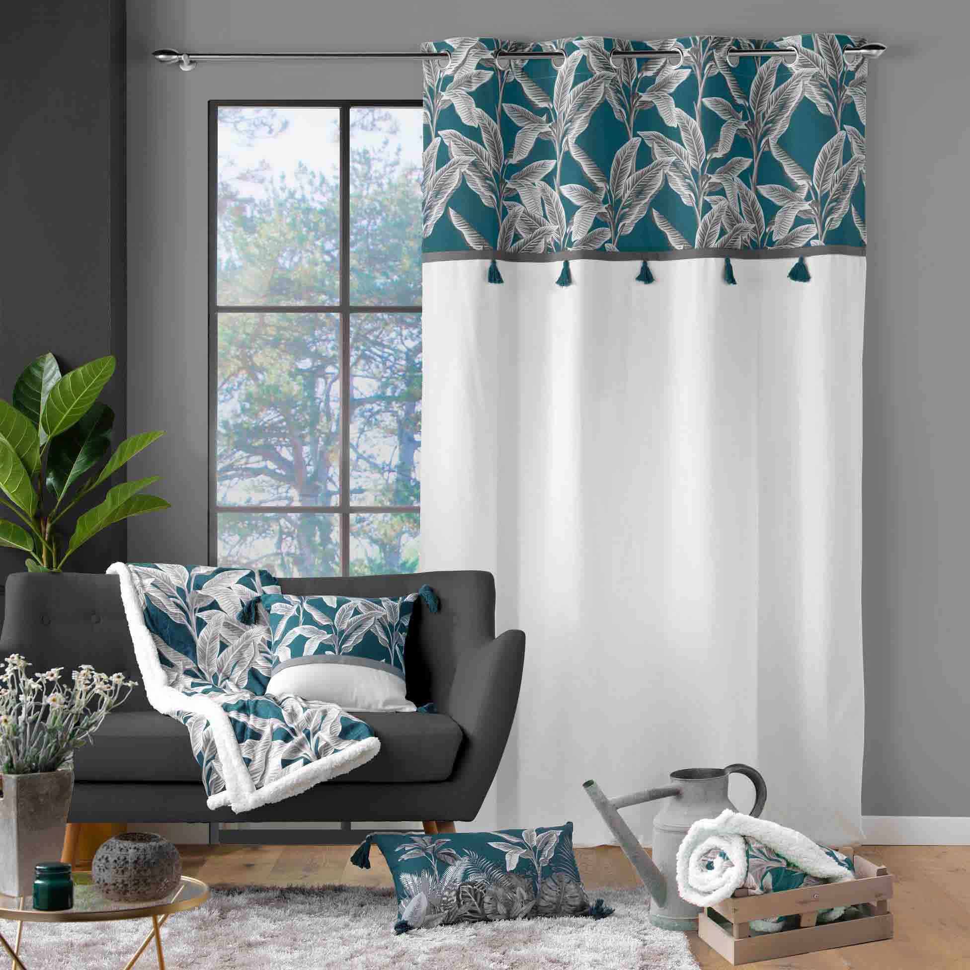 Tenda INSPIRE Sunny verde occhielli 140 x 280 cm | Leroy Merlin