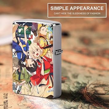 Zippo Lighter Case, Armor, Licorice Coil, Zippo Dual Use, Cover, Zippo Case, Replacement Outer Case, Unisex, Windproof, Rustproof, Shockproof, Anti-Fingerprint, Full Protective Case, Anime Lovers, Tobacco Lovers, Men's, Smoking, Birthday, Anniversary, Gift