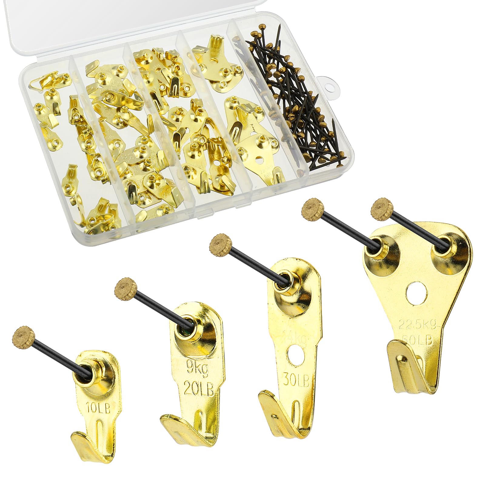 Chiodi Per Quadri 120 Ganci Per Appendere Quadri - Kit Con Chiodi Per