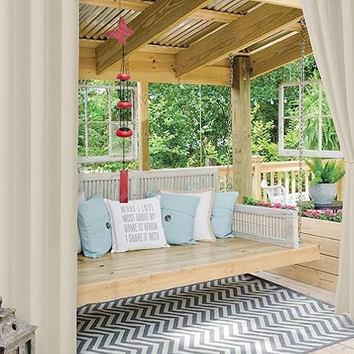 Miniatura 5 de Campanillas de viento para exteriores, campanillas de viento de deseos para decoración de jardín al aire libre, campana de cobre calmante, regalos