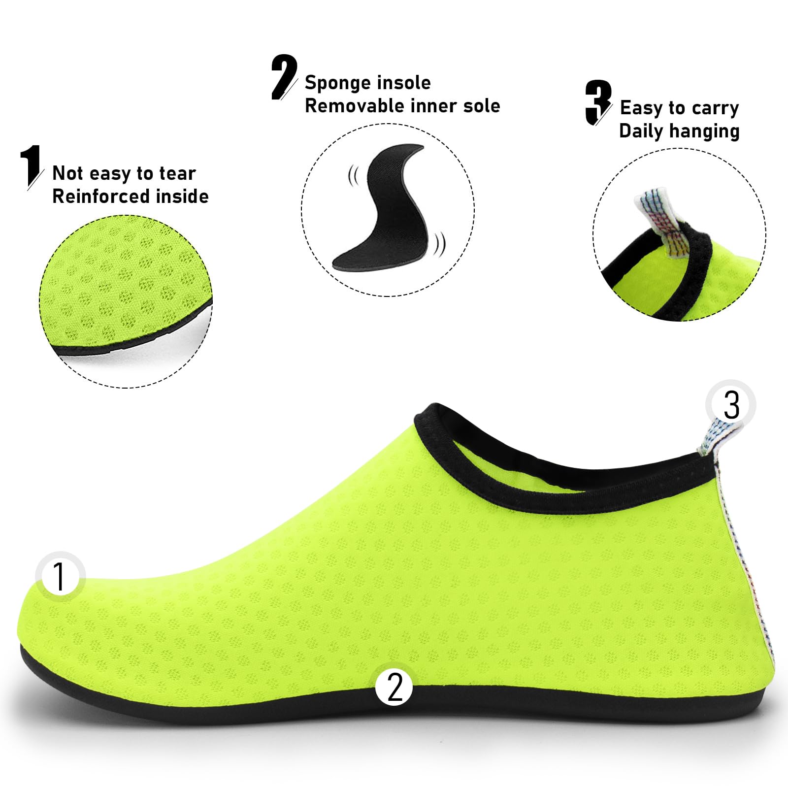 Zapatillas de natación transpirables para playa, surf y yoga hombres y mujeres