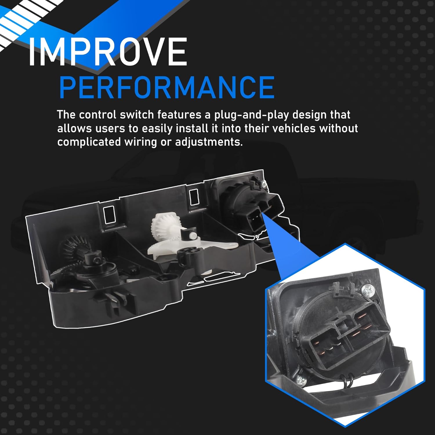 A/C Climate Control Module Air Conditioning Heater Temperature Switch Assembly Compatible with 2000-2006 Toyota Tundra Base Replaces 559100C010 55910-0C010 55905-0C010 559050C010 010902A