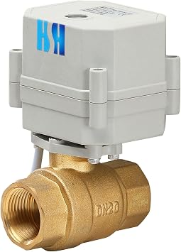 2 Way Brass 0.75 inch 12VDC 9-24VDC 4-20mA NPT Proportional Integral Modulating Control Motorized Ball Valve