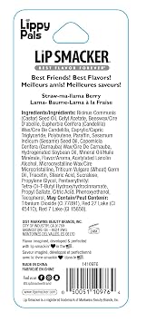 Lip Smacker Lippy Pals Llama and Fox Flavored Lip Balms with Strawberry and Apple Flavors, Hydrating and Protecting