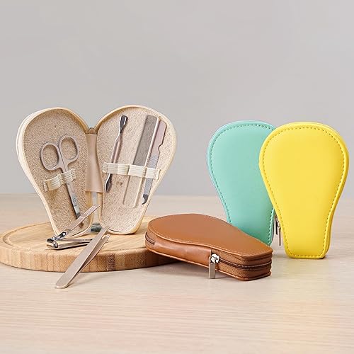 Miniatura 6 de haakaa Cortauñas para bebé, kit de cuidado de uñas 6 en 1 con estuche de almacenamiento de poliuretano, tijeras de uñas, empujador de cutículas, 2