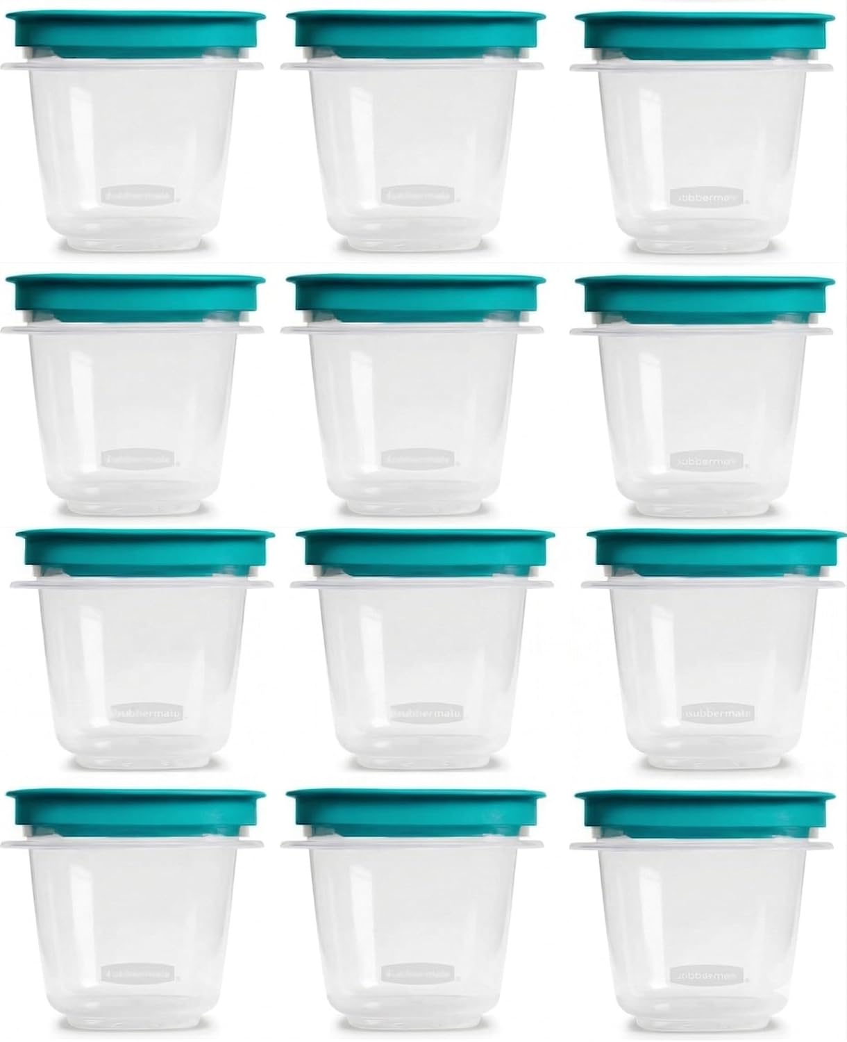 Food Storage Containers, Rubber Maid, Silver, 1.25 Cup Food Storage Containers, 20 Piece Set, Easy Find Lids, 10 Containers, 10 Lids image 5