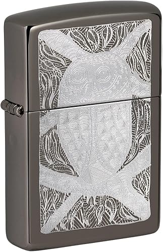 Zippo John Smith - Encendedor de bolsillo con diseño de búho Gumbula