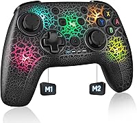 Vista 1 de Controlador de interruptor, controlador inalámbrico Pro para Nintendo SwitchSwitch OLEDSwitch Lite, controlador de interruptor inalámbrico LED