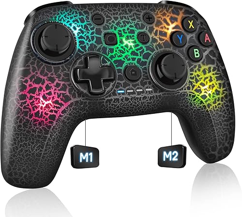 Controlador de interruptor, controlador inalámbrico Pro para Nintendo SwitchSwitch OLEDSwitch Lite, controlador de interruptor inalámbrico LED