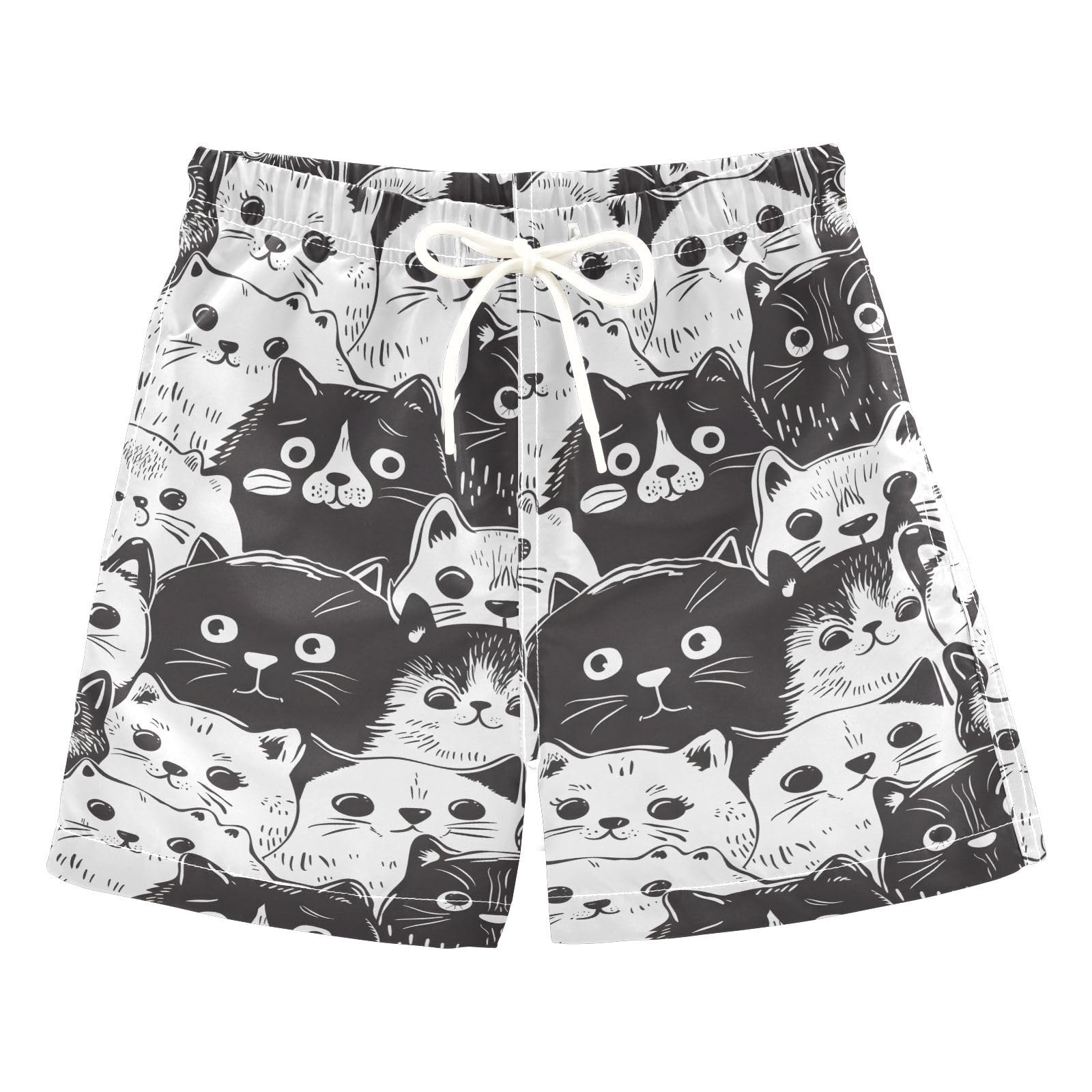 ALAZA Brown Coffee Bean Boys Quick Dry Beach Board Shorts Kids Swim Trunks Bathing Suit Swimsuit 5T