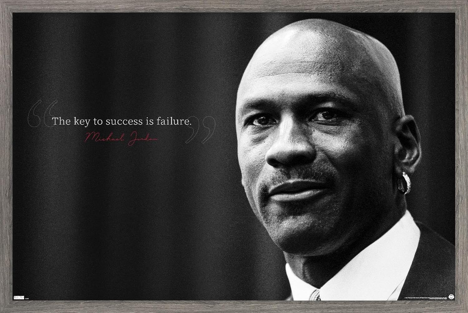 Michael Jordan - Key To Success Wall Poster, 34L" x 22.4W", Premium Unframed Version