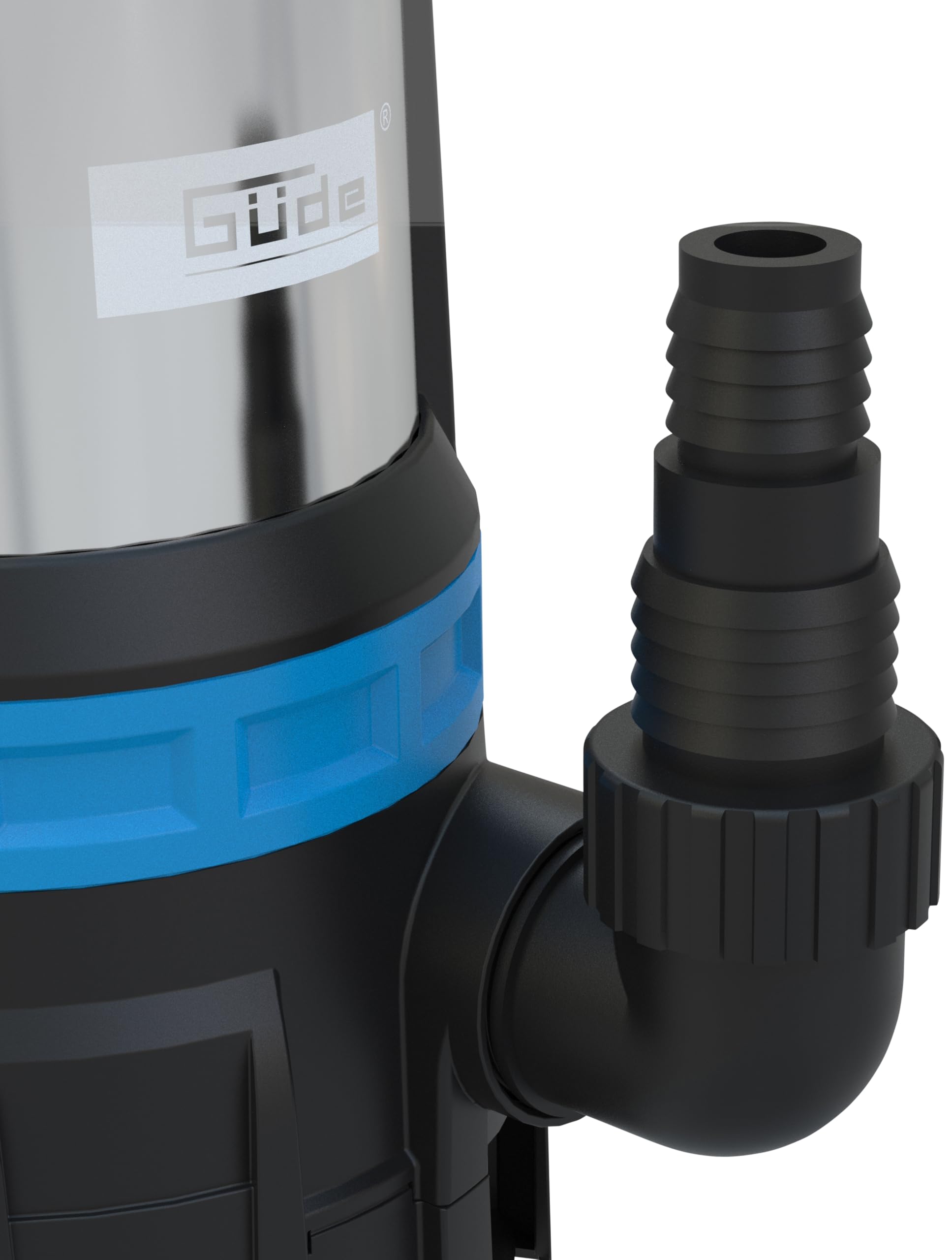 Güde 94600 Kombitauchpumpe GS 750.1 2in1 (750 W, 16.500l/h, max. Förderhöhe 9 m, max. Eintauchtiefe 7 m), Blau, Schwarz