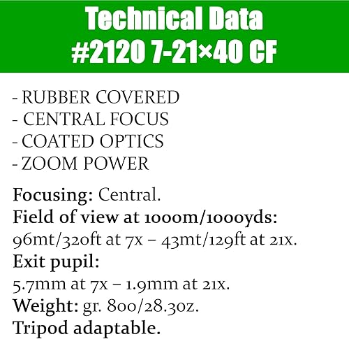 Miniatura 4 de Konus Newzoom Binoculars  Strong Rugged Body  Rubber Armored Central-Focus Binoculars with Zoom Power  Crisp Optical Quality