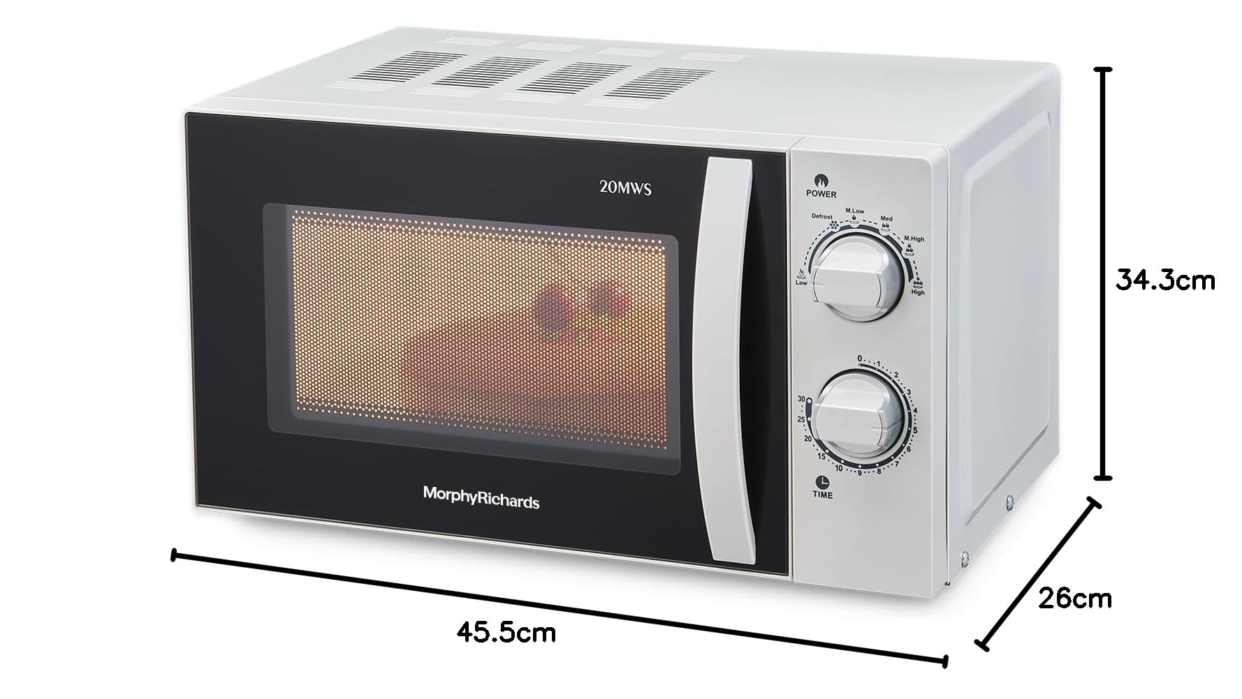 Morphy Richards 20L Solo Microwave - White -8 Morphy Richards 20L Solo Microwave - White -8