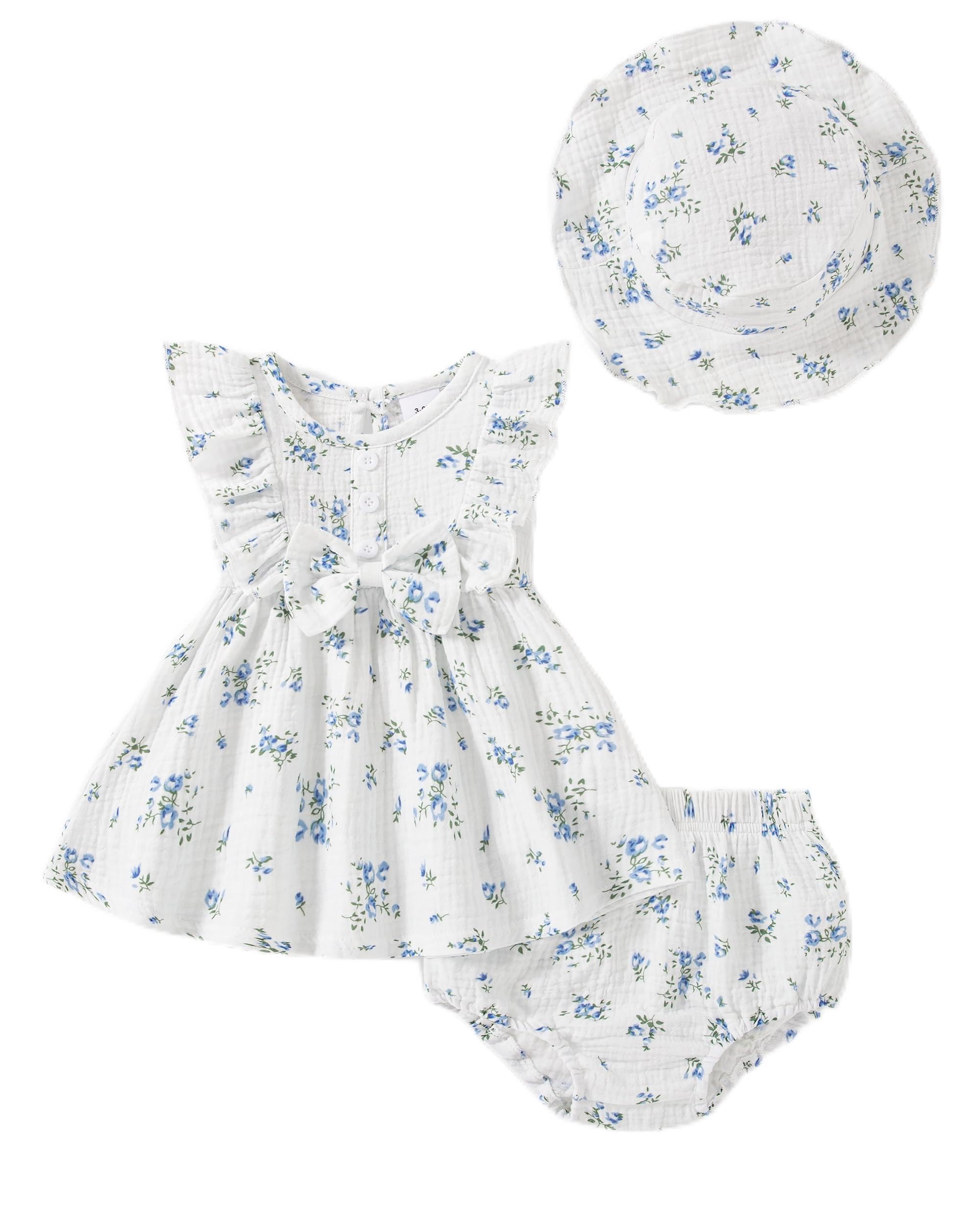 Baby Girl Dresses Toddler Summer Princess Dress Clothes 0-18 Months