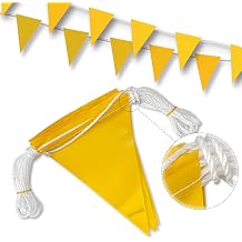 OSHA Perimeter Marking Flags 102FT string Warn of hazardous areas, traffic control.Marking construction sites, scaffolding, sporting events, private property.