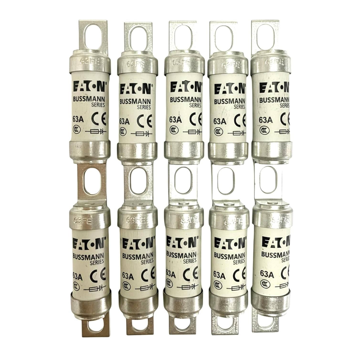 New 63FE 63A 690V Fast Acting Class T Fuse (Pack of 10)
