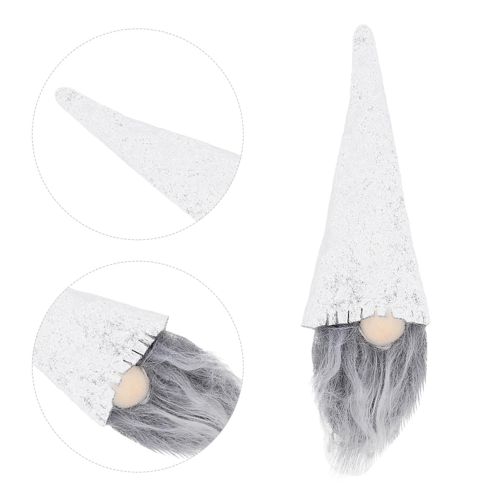 BESPORTBLE 10 Pièces Housse de Bouteille de Fête Blanche en Tissu Non Tissé Poupée sans Visage, Décoration Délicate et Bien Conçue pour Scène de Festival de Noël