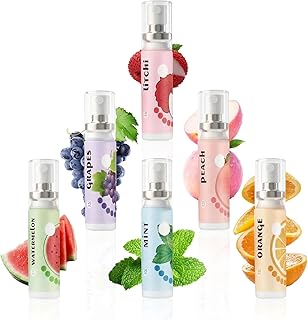 6 Pack Assorted Fruit Flavors Mouth Spray,Probiotic Breath Freshener,Portable Breath Spray,Fights Whisp Bad Breath,Daily Gentle Oral Care