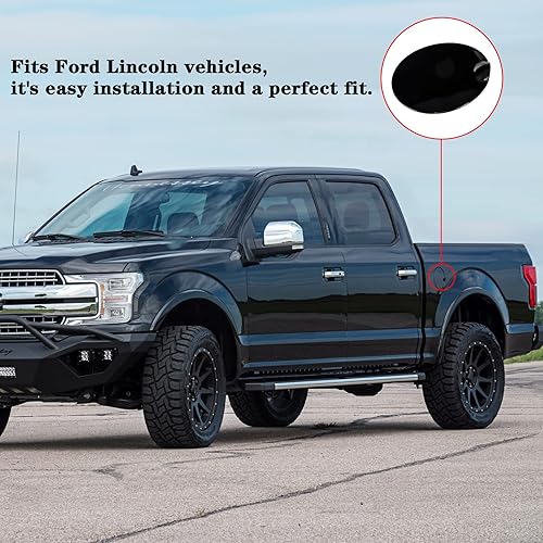 Miniatura 4 de Cubierta de puerta de combustible 9L3Z-99405A26-AA para Ford F-150 2009-2015 Reemplazo de puerta del tanque de gasolina, 2010-2014 Lincoln Mark LT