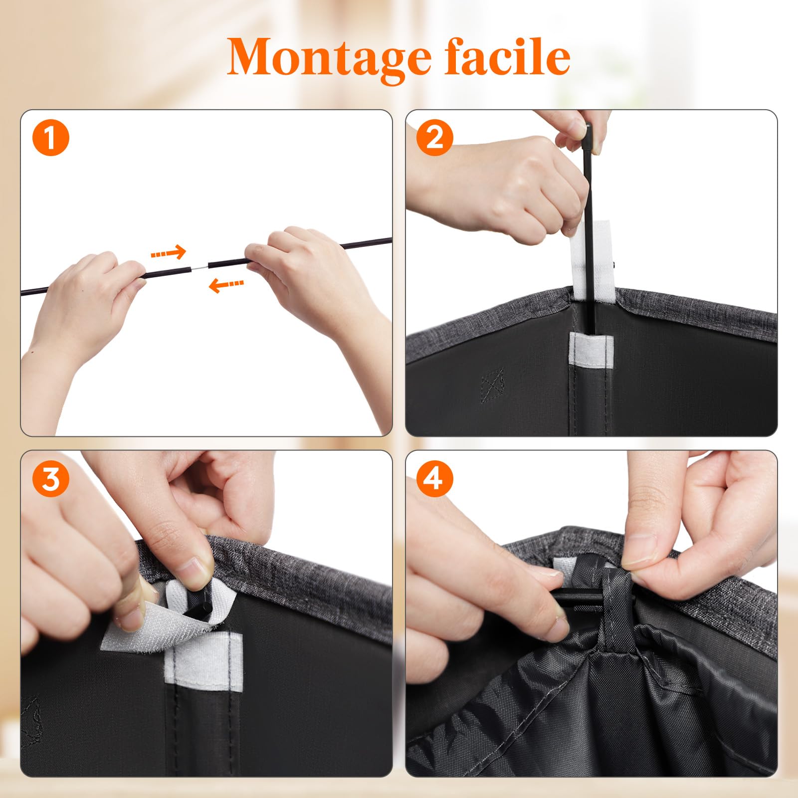Lifewit Collecteur de Bouteilles avec Couvercle, Poubelle Tri Selectif pour Plastique, Bouteilles Verre, Poubelle Exterieur de Recyclage avec Trou, Poubelle Cuisine Rangement, 100 L, Noir