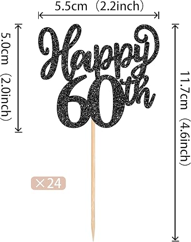 Miniatura 9 de 24 adornos para cupcakes con purpurina para 10 años, 10 años, 10 cumpleaños, 10 dights dobles número 10, decoraciones para pasteles para cumpleaños