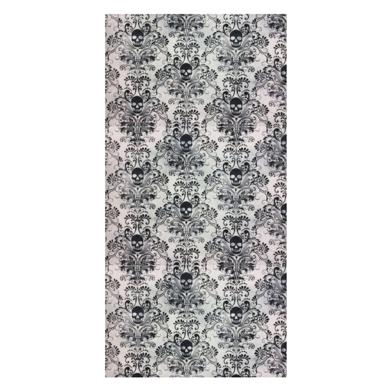 LWORZIIB Beach Towel, Gothic Skull Damask Scary Halloween Bath Towel, Pool Towel Great for Gym Swimming 80 X 160cm