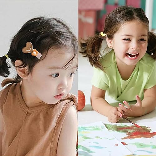 Miniatura 4 de Honbay 30 dijes de slime, cuentas surtidas de resina de chocolate con parte trasera plana para álbumes de recortes, pinzas para el cabello,