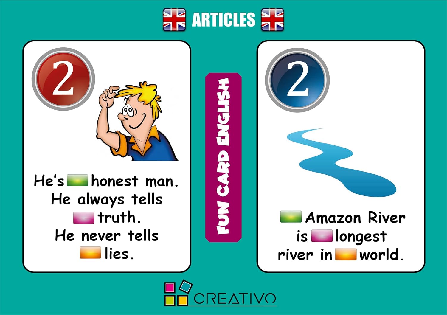 Fun Card English Items (Grammar and Vocabulary Flashcards + Exciting Game)
