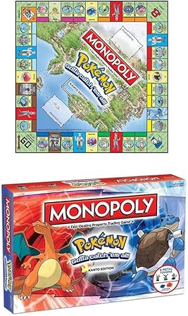 Amazon パズルゲーム ポケモンエディション モノポリーボードゲーム 子供用 英語版 ボードゲーム おもちゃ