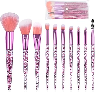 Juego de 10 brochas de maquillaje con mango d...