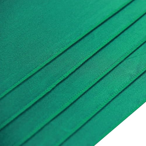 Miniatura 3 de WELMATCH Camino de mesa de satén verde cazador, 5 piezas para banquetes de boda, fiesta, evento, decoración de caminos de mesa (verde cazador, 5)