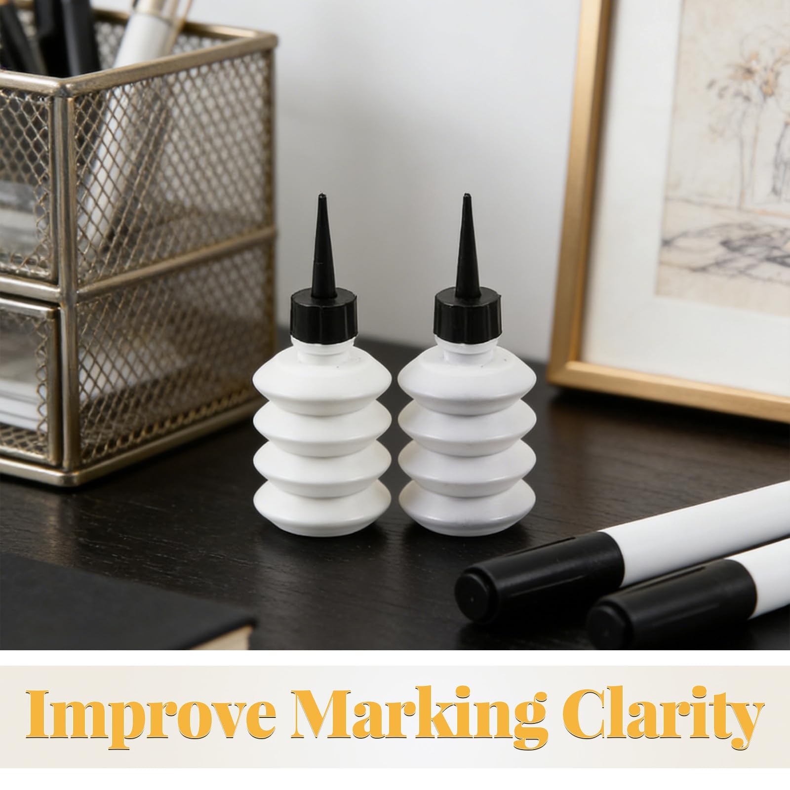 Lot de 24 recharges d'encre à base d'huile pour marqueurs : encre pigmentée permanente 25 ml / 0,85 fl oz, compatible avec les marqueurs à pointe large - Recharge à base