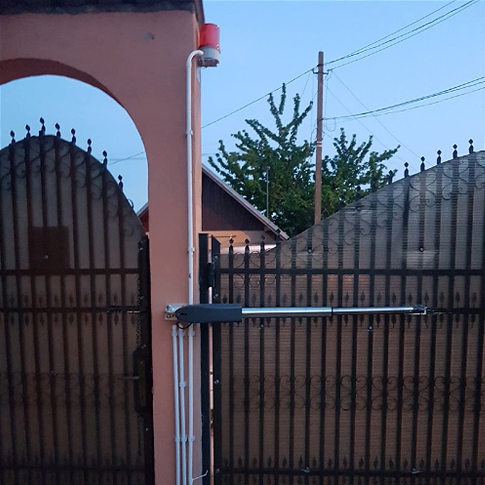 Abridor de Puertas Automatico, PKM-C02 Control remoto de la puerta remota de la puerta del abridor del abridor de la puerta del revestimiento de la puerta de giro automático de servicio pesado(Kit 1)