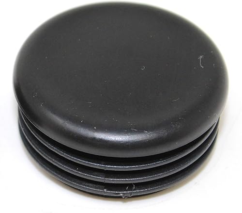 Miniatura 8 de Tapa de extremo de tubo redondo de 1.5 pulgadas, tapón de extremo de orificio negro de plástico, tapón de cubierta de tubo de diámetro exterior de