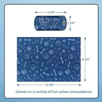 Vista 32 de Best Pet Supplies - Bolsas para limpieza de excremento de perro, rollo de repuesto, uso en exteriores, a prueba de fugas y desgarros, plástico