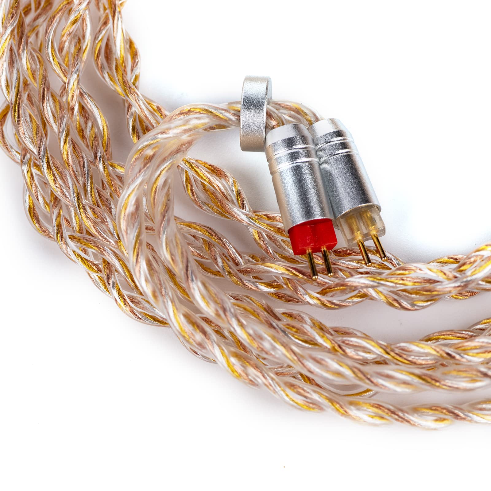 Linsoul Tripowin Petrichor 4 Noyaux 26AWG OCC Cooper+OCC Plaqué Argent +OCC Gold-Plated câble audio hi-fi amélioré avec fiche détachable 3-en-1 2.5mm/3.5mm/4.4mm (0.78 2pin)